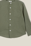 Grandpa Collar Prep Shirt, SWAG GREEN - alternate image 2