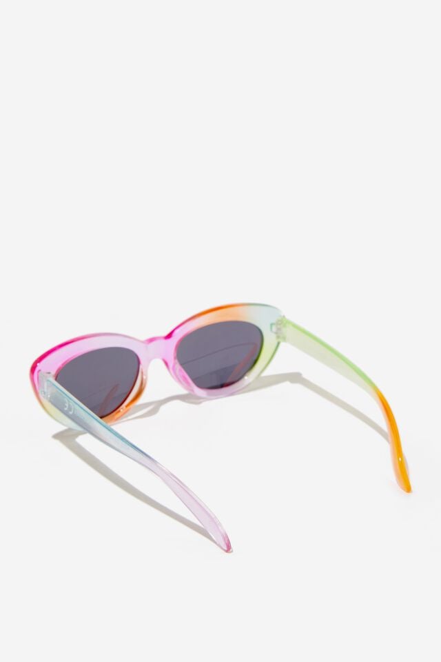 Kids Caitie Cateye Sunglasses, RAINBOW OMBRE