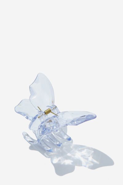 Claudia Claw Clip, DUSK BLUE FACETED BUTTERFLY