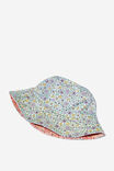 Kids Reversible Bucket Hat, SPLICE/MIMI DITSY - alternate image 2