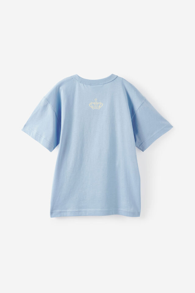 Queen Music Drop Shoulder SS Tee, LCN COR CLOUD BLUE/ QUEEN WE WILL ROCK U