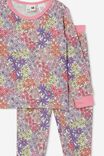 Cady Super Soft Long Sleeve Pyjama Set, VANILLA/ITTY BITTY FLORAL - alternate image 2