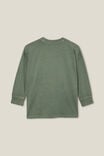 The Essential Long Sleeve Tee, SWAG GREEN WASH - alternate image 3