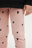 Maya Fleece Legging, ZEPHYR/HEARTS - alternate image 4