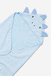 Baby Snuggle Towel, WHITE WATER BLUE/DINO - alternate image 2