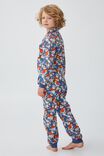 William Long Sleeve Pyjama Set Licensed, LCN DIS WHITE RABBIT CLOCKS PETTY BLUE