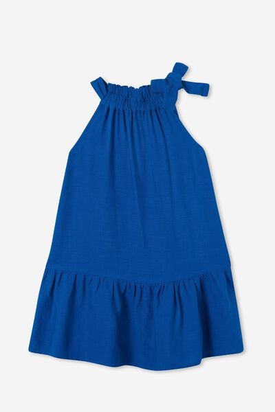 Cleo Sleeveless Dress, BLUE PUNCH