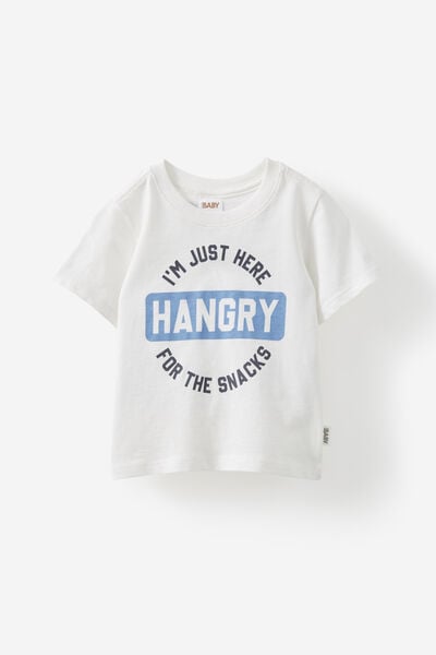 Jamie Short Sleeve Tee, VANILLA/HANGRY