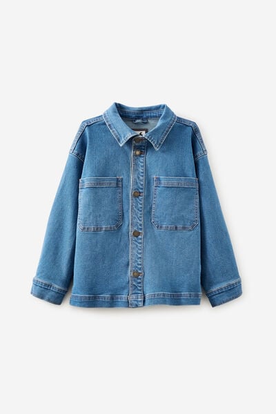 Regular Denim Jacket, BONDI MID BLUE