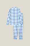 Wilson Long Sleeve Pyjama Set, DUSK BLUE/GINGHAM - alternate image 3
