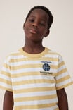 Jonny Short Sleeve Graphic Print Tee, CORN SILK/WHITE STRIPE BASKETBALL CHAMPS - alternate image 4