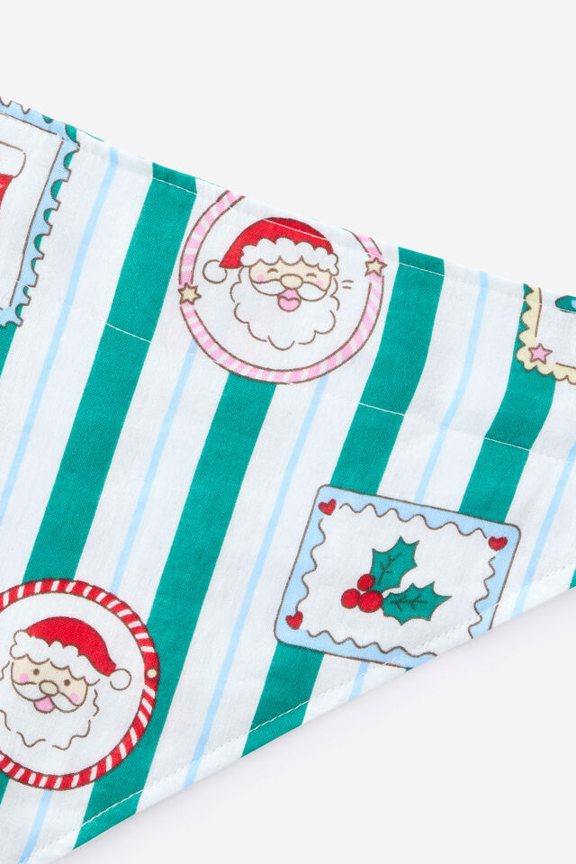 Pet Bandana Family Xmas, ENGLISH IVY/SANTA STAMP