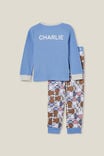 Finley Long Sleeve Pyjama Set License Personalised, LCN MIF DUSK BLUE/MIFFY PARTY - alternate image 1
