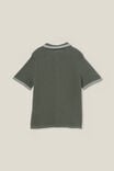 Knitted Short Sleeve Shirt, SWAG GREEN/WAFFLE KNIT - alternate image 3
