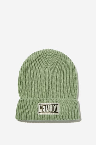 Kids Licensed Fisherman Beanie, LCN PRO METALLICA/DEEP SAGE