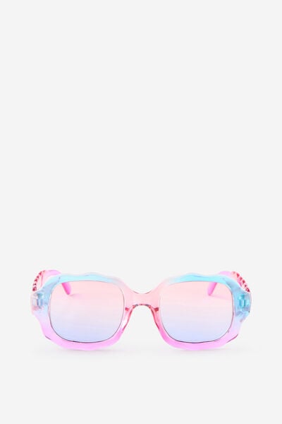 Kids Oversized Square Sunglasses, RAINBOW