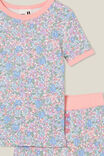 Talia Short Sleeve Pyjama Set, VANILLA/MIDDLETON FLORAL - alternate image 2