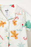 Baby Woven Pj Set, VANILLA/CHRISTMAS MOTIFS - alternate image 2