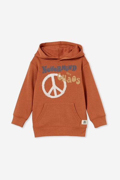 Milo Hoodie, AMBER BROWN/NEVERMIND THE CHAOS PEACE