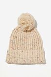 Gorro - Winter Rib Knit Beanie, DARK VANILLA - vista alternativa 1