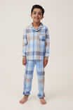 William Long Sleeve Pyjama Set, FROSTY BLUE/WINTER S CHECK - alternate image 2