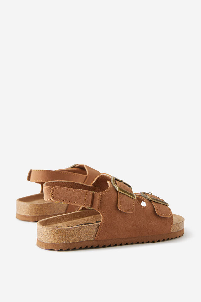 Kids Double Buckle Sandal, TAN
