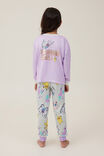 Serena Long Sleeve Pyjama Set Licensed, LCN POK PALE VIOLET/POKEMON PIKACHU - alternate image 3