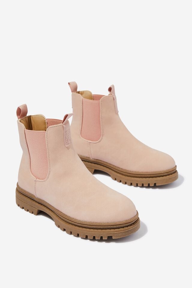 Pull On Gusset Boot, DUSTY PINK