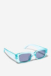 Kids Rachel Rectangle Sunglasses, BARBER BLUE/SMOKEY - alternate image 2