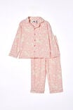 Laila Long Sleeve Pyjama Set, BLUSH PINK/ UNICORN FIELDS - alternate image 1