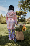 Girls Flannel Hooded Gown Personalised, ZEPHYR/WINTERS CHECK - alternate image 1