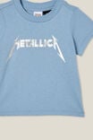 Metallica Jamie Short Sleeve Tee, LCN PRO DUSTY BLUE/METALLICA FOIL - alternate image 2
