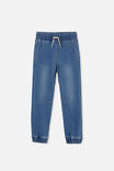 Slouch Jogger Jean, BYRON MID BLUE - alternate image 5