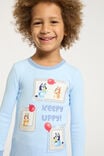 Milo Long Sleeve Pyjama Set License, LCN BLU FROSTY BLUE/BLUEY KEEPY UPPY - alternate image 4