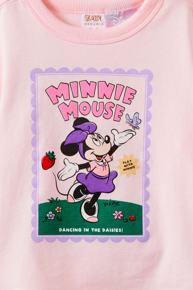 Minnie Mouse Disney Short Sleeve Tee, LCN DIS TEA PARTY PINK/MINNIE MOUSE