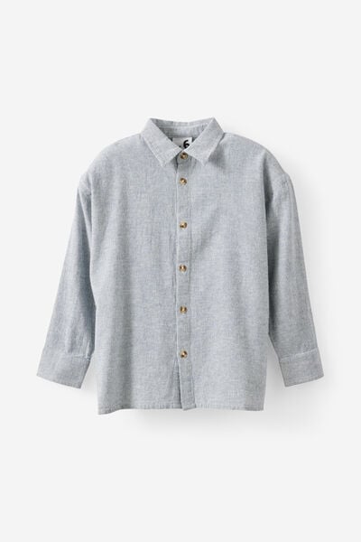Carter Long Sleeve Skate Shirt, DEEP DIVE/VANILLA ALL GOOD DAYS