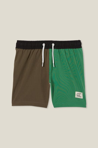 Bailey Board Short, KHAKI/FAIRWAY SPLICE