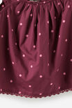 Gigi Babydoll Top, BERRY JAM/STRAWBERRY MILK SPOT - example image 2
