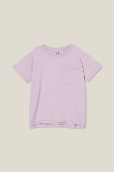 Camiseta - Poppy Short Sleeve Print Tee, LILAC DROP/SNOW WASH
