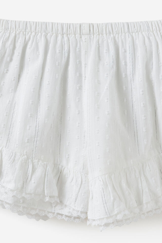 Frill Short, WHITE