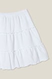 Hallie Tiered Skirt, WHITE - alternate image 2