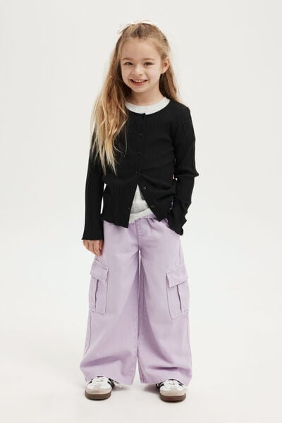 Kaillee Wide Leg Pant, LILAC DROP