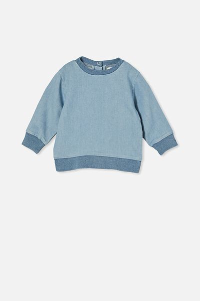Billie Sweater, LIGHT BLUE WASH