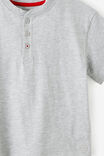 Slub Henley Tee, GREY MARLE - example image 2