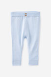 Baby Organic Blend Knit Legging, WHITE WATER BLUE - example image 1