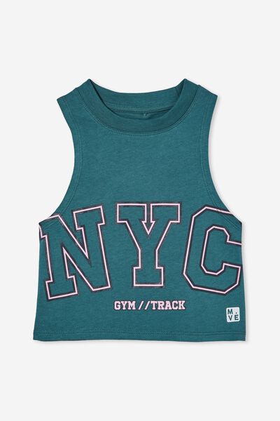 The Mve Tank Top, TURTLE GREEN/NYC GYM TRACK