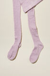 Solid Tights, LILAC DROP MARLE/CABLE - alternate image 2