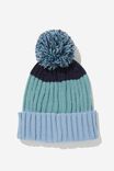 Winter Rib Knit Beanie, DUSTY BLUE/MULTI - alternate image 1