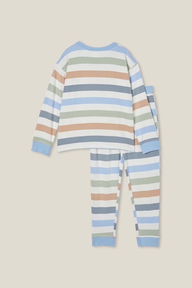 Chuck Long Sleeve Pyjama Set, MULTI/BOLD STRIPE
