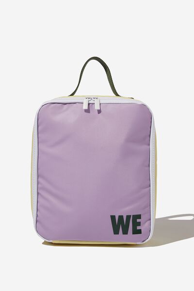 Personalised Back To It Lunch Bag, LILAC DROP